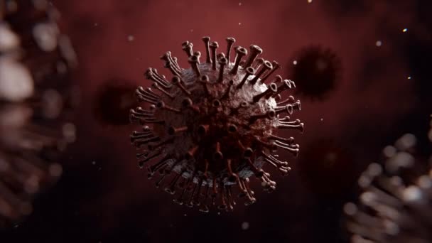 Corona病毒视频镜头最佳3D Covid 19动画 — 图库视频影像