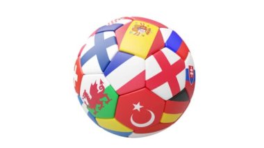 2020 - 2021 Avrupa Futbol Şampiyonası. 3d Video