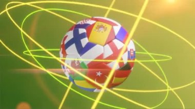 2020 - 2021 Avrupa Futbol Şampiyonası. 3d Video