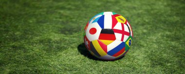 Deri top ile geleneksel futbol oyunu