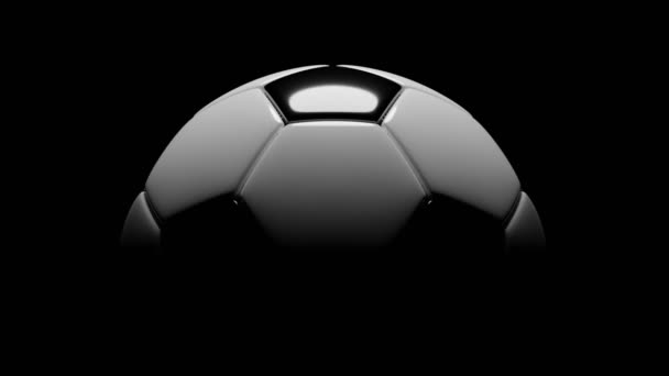 Realistischer Fußball Fußballkonzept Looping Animation — Stockvideo