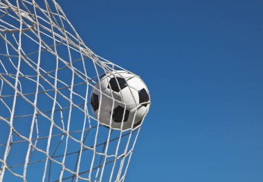 Deri top ile geleneksel futbol oyunu