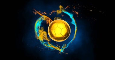 Deri top ile geleneksel futbol oyunu