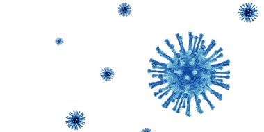 Tehlikeli korona virüsü, SARS salgını risk konsepti. 3B illüstrasyon