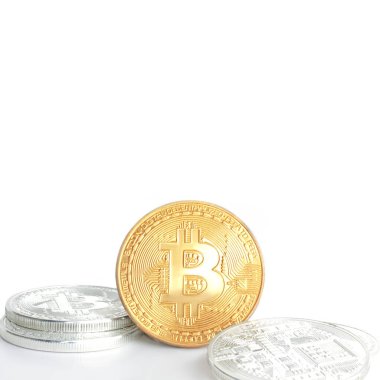 Kripto para birimi konsepti. Bitcoin döviz kurlarındaki eğilimler. Bitcoin 'in yükselişi ve düşüşü.