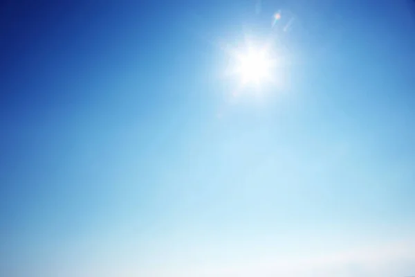 Cielo Panorámico Sin Nubes Día Soleado — Foto de Stock