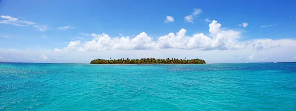 Palmenstrand Tropischen Paradies Reisekonzept — Stockfoto