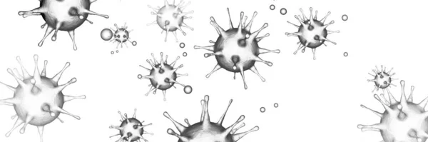 Farligt Koronavirus Sars Pandemiskt Riskkoncept Illustration — Stockfoto