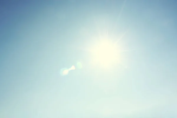 Cielo Panorámico Sin Nubes Día Soleado — Foto de Stock