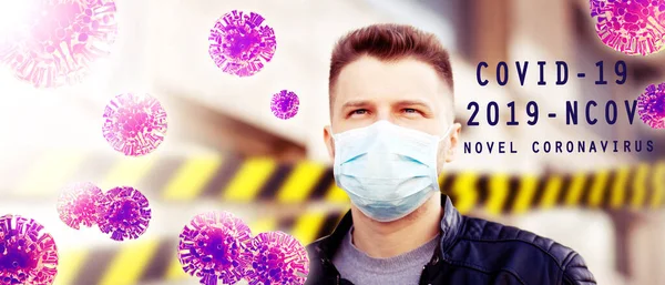Опасный Коронный Вирус Концепция Пандемического Риска — стоковое фото