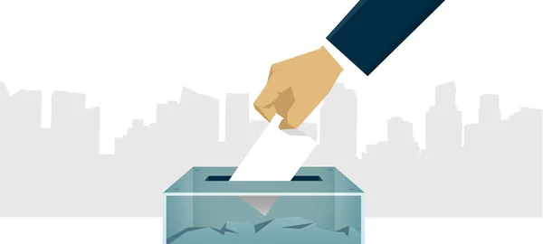 Oylama Seçim Konsepti Doğru Kararı Vermek — Stok fotoğraf