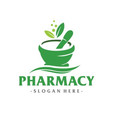 Eczane Vektör Logo Şablonu