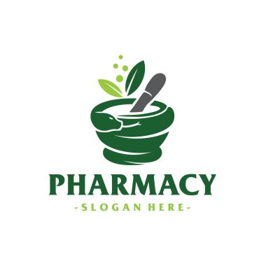 Eczane Vektör Logo Şablonu