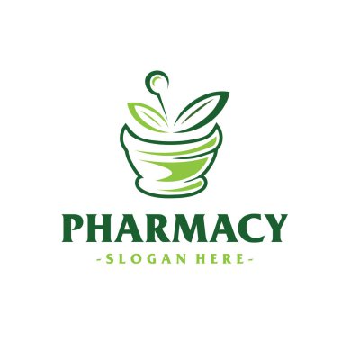 Eczane Vektör Logo Şablonu