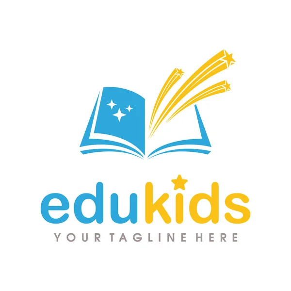 Logo Pro Vzdělávací Akademii Online Školu Knihovnu Univerzitu — Stockový vektor