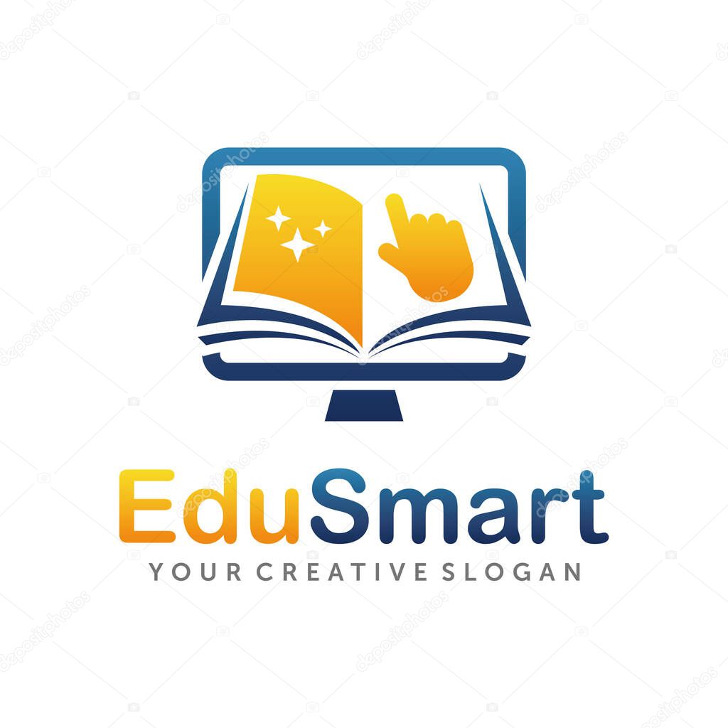 Education Academy Logo. Online School, and Library logo vector template