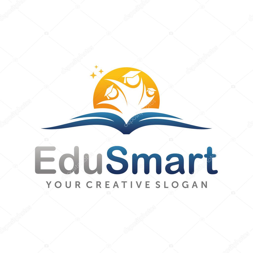 Education Academy Logo. Online School, and Learning Logo Design Template