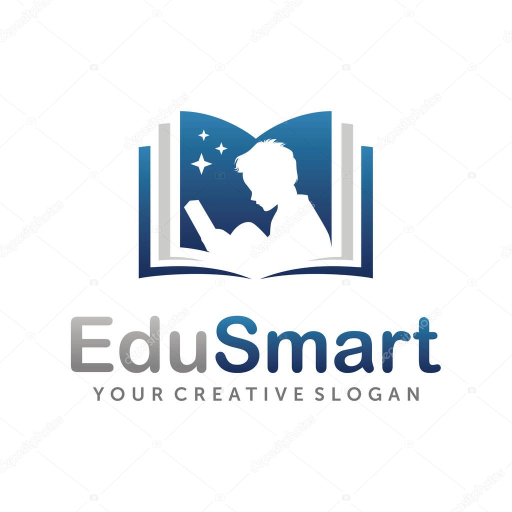 Education Academy Logo. Online School, and Learning Logo Design Template