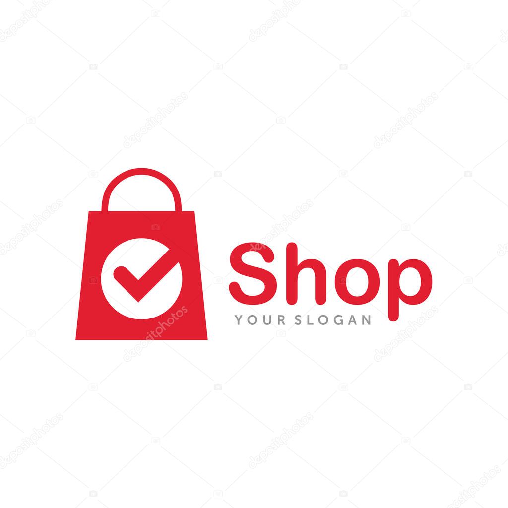 Shop Logo. Online Shop, and Good Shop Logo design template