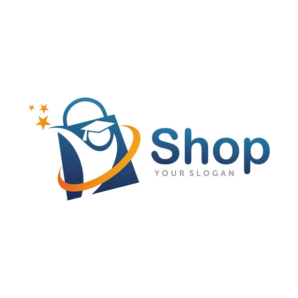 Logotipo Loja Good Shop Modelo Vetor Design Logotipo —  Vetores de Stock