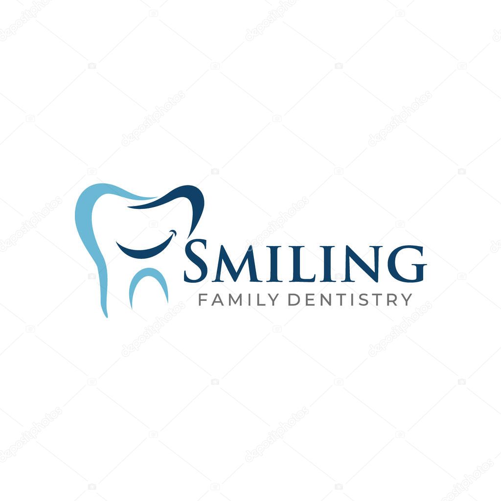 Dental Smile logo. Dental care Logo design template