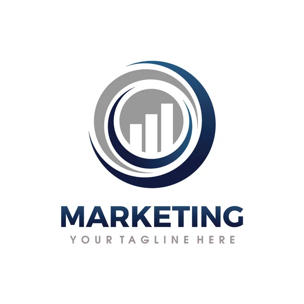 Logo Marketingowe Seo Wzór Logo Marketingowego — Wektor stockowy