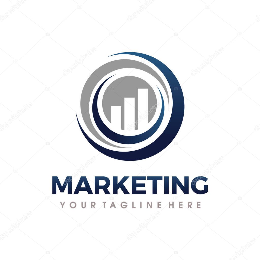 Seo Marketing Logo. Marketing Logo design template
