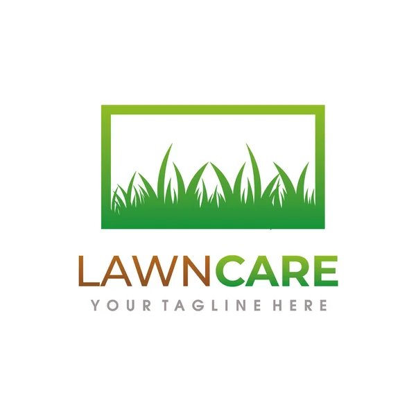 Logo Cura Prato Lawn Services Logo Design Vector — Vettoriale Stock