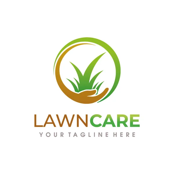 Lawn Care Logo Lawn Services Logo Design Vector — Stock Vector