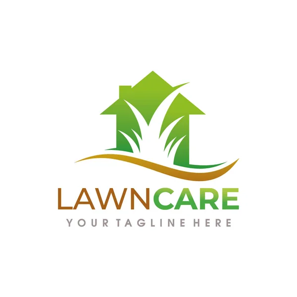 Lawn Care Logo Lawn Services Logo Design Vector — Stock Vector