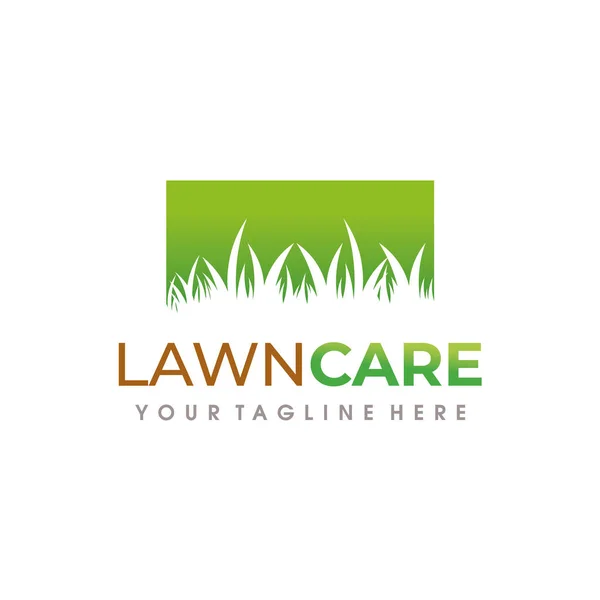 Logo Cura Prato Lawn Services Logo Design Vector — Vettoriale Stock