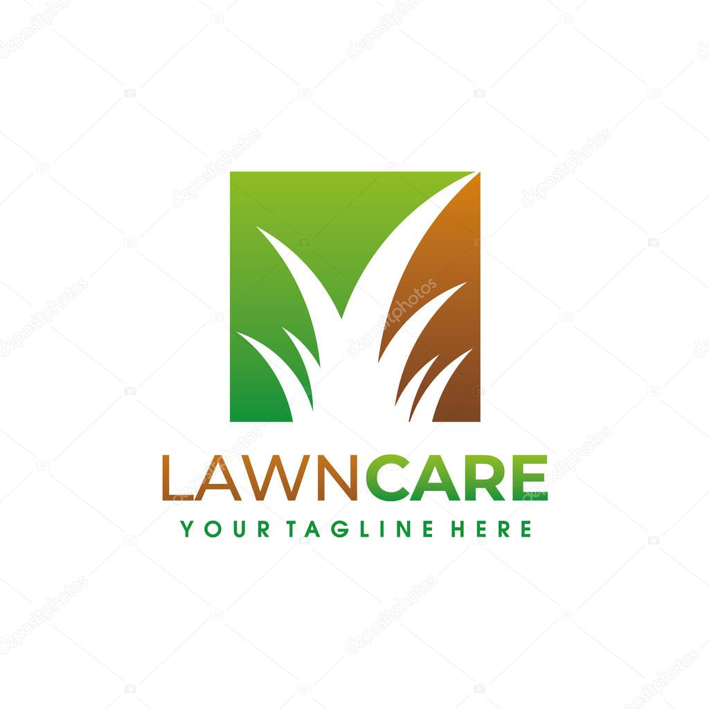 Lawn Care Logo. Lawn Services Logo design vector