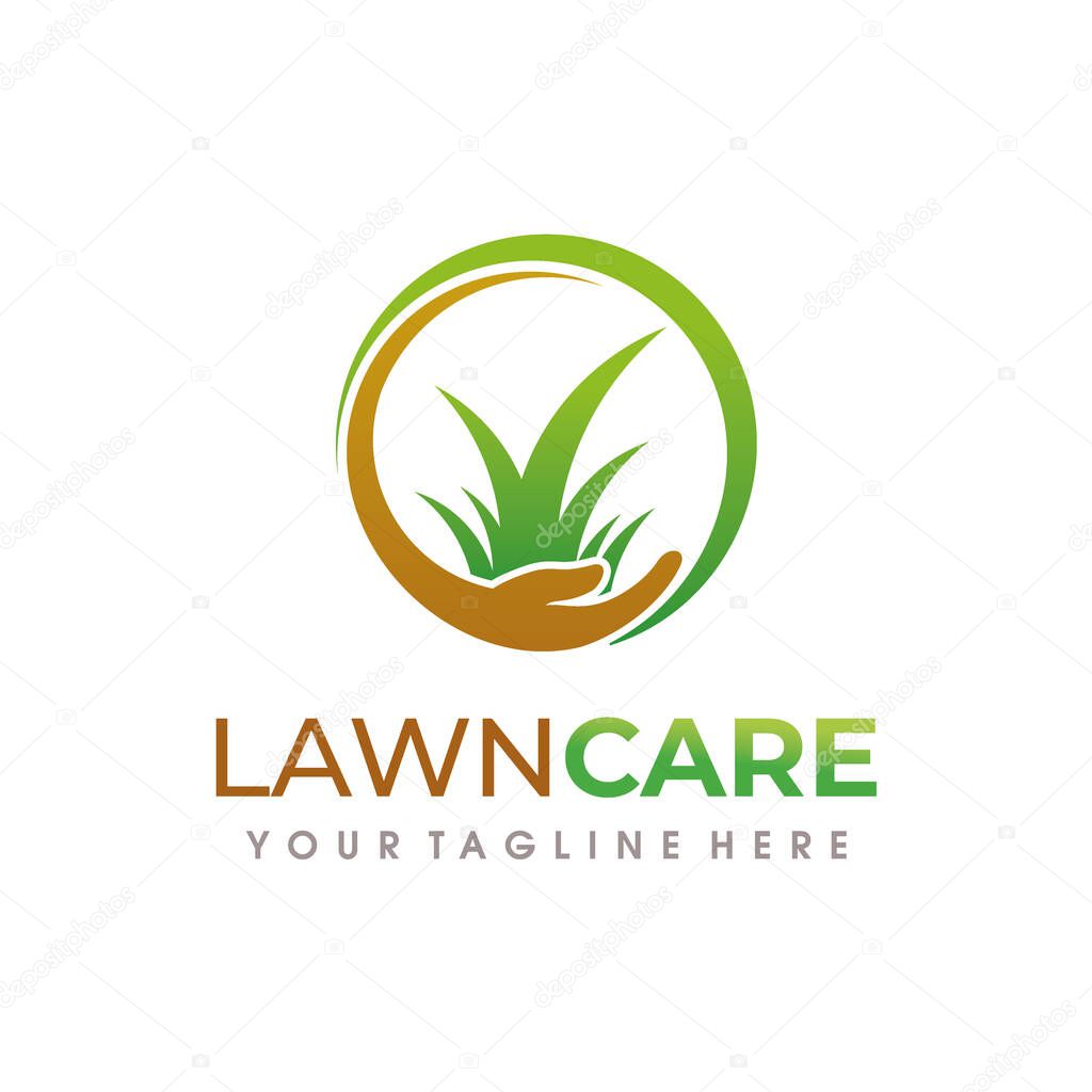 Lawn Care Logo. Lawn Services Logo design vector