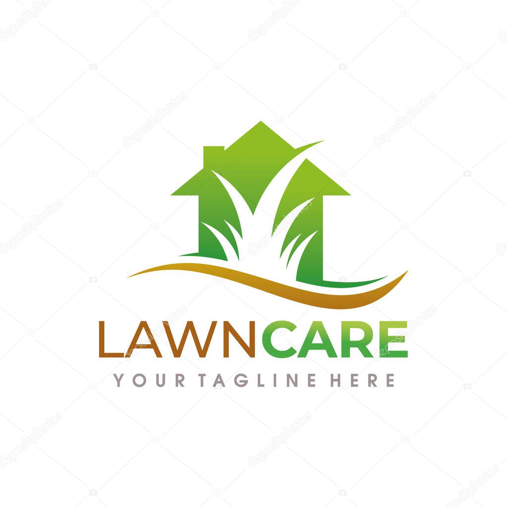 Lawn Care Logo. Lawn Services Logo design vector