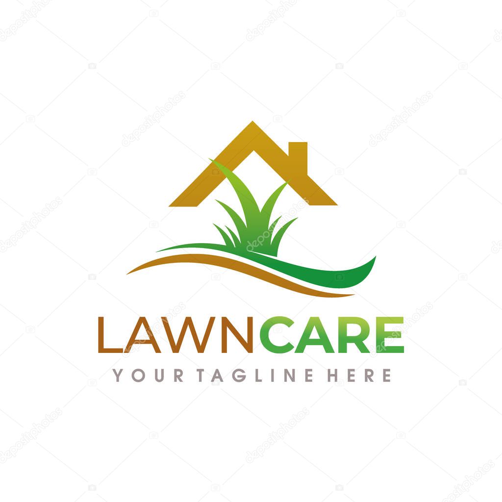 Lawn Care Logo. Lawn Services Logo design vector