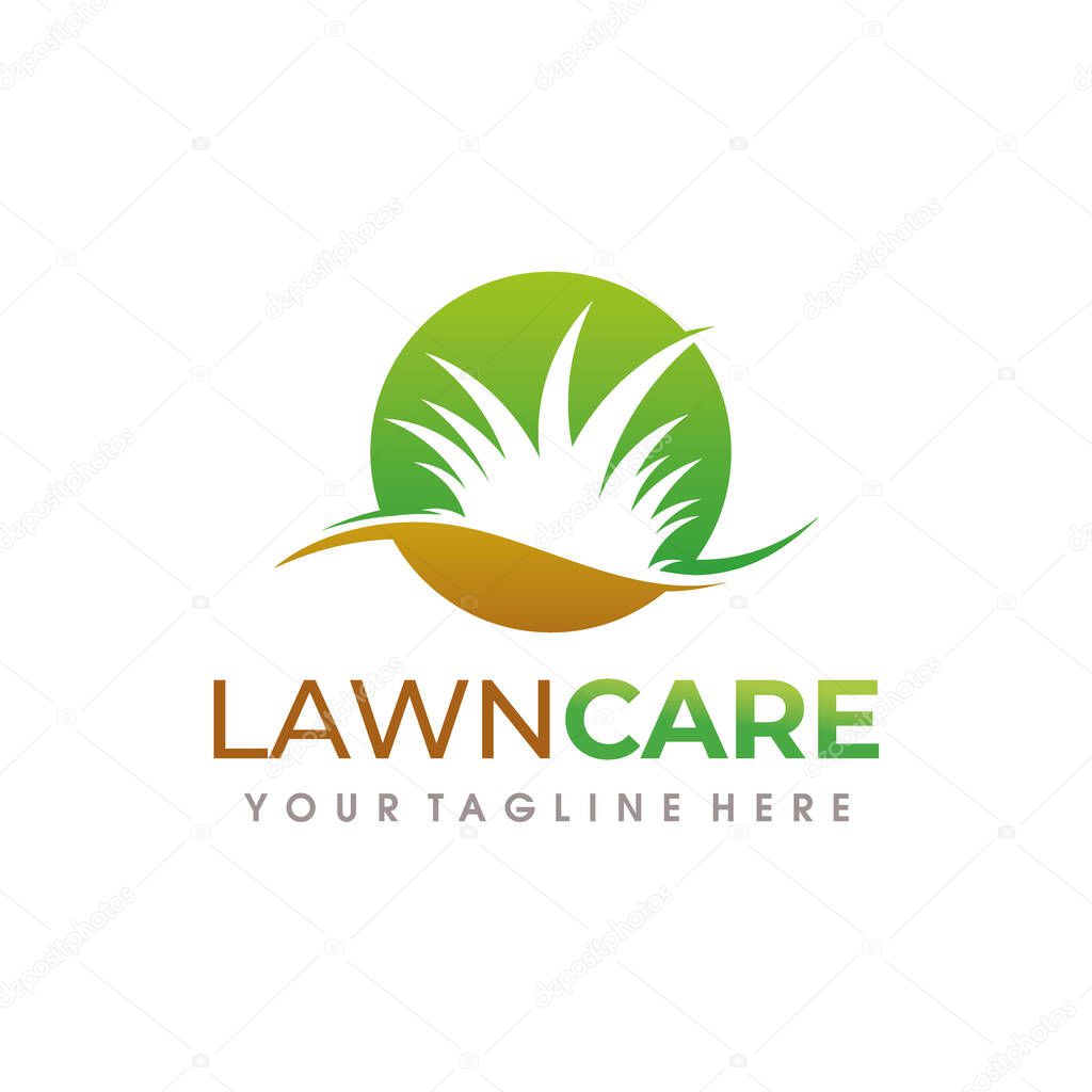 Lawn Care Logo. Lawn Services Logo design vector