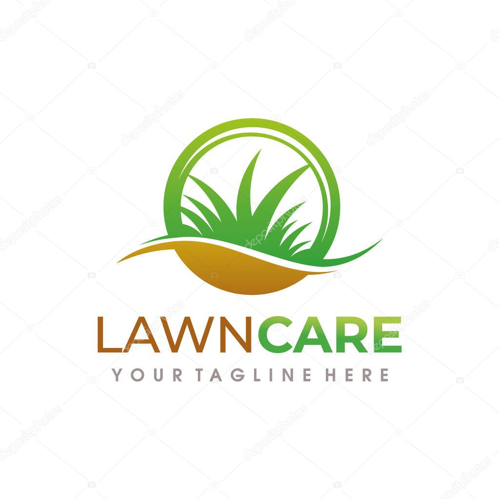 Lawn Care Logo. Lawn Services Logo design vector