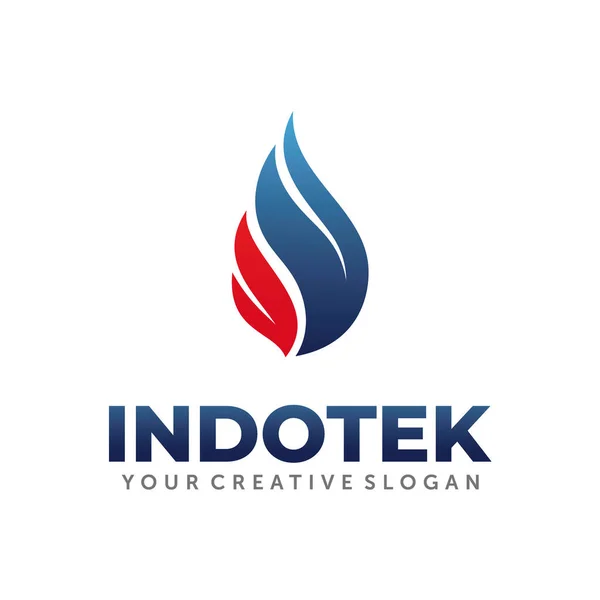 Logo Pro Plyn Olej Šablona Návrhu Loga Hledání Energie — Stockový vektor