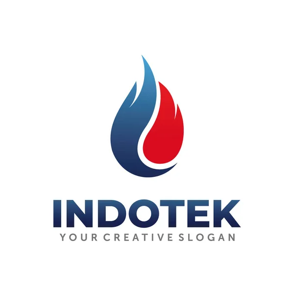 Logo Pro Plyn Olej Šablona Návrhu Loga Hledání Energie — Stockový vektor