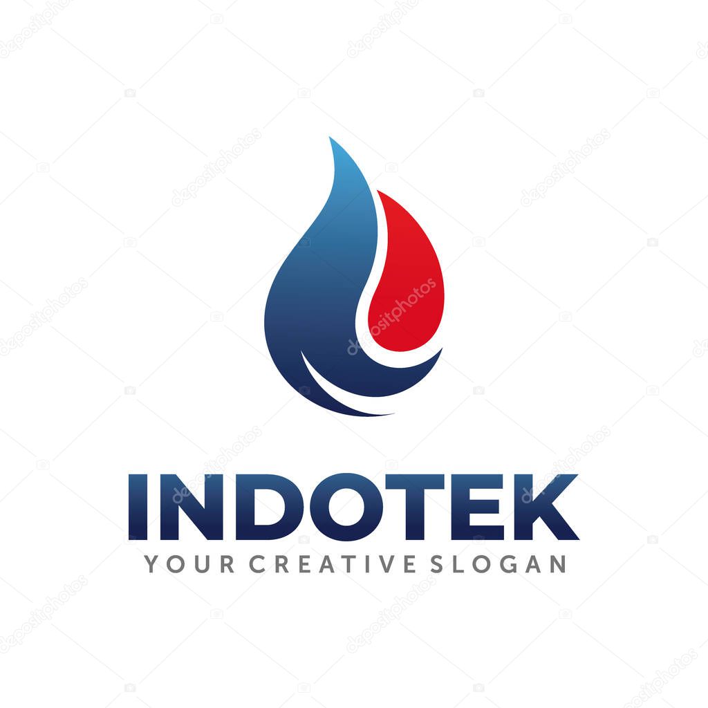 Gas and Oil Logo. Energy Search Logo Design template