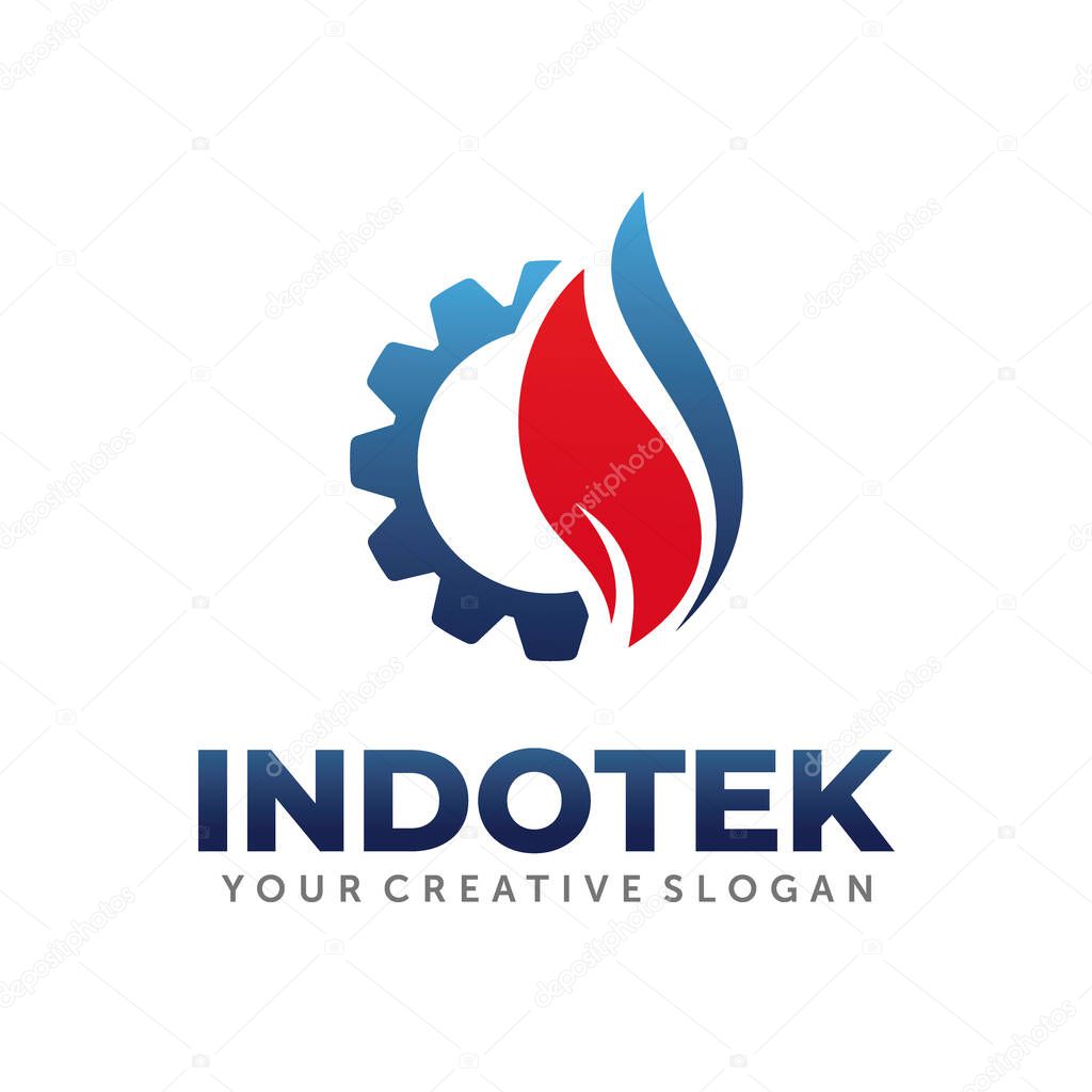 Gas and Oil Logo. Energy Search Logo Design template