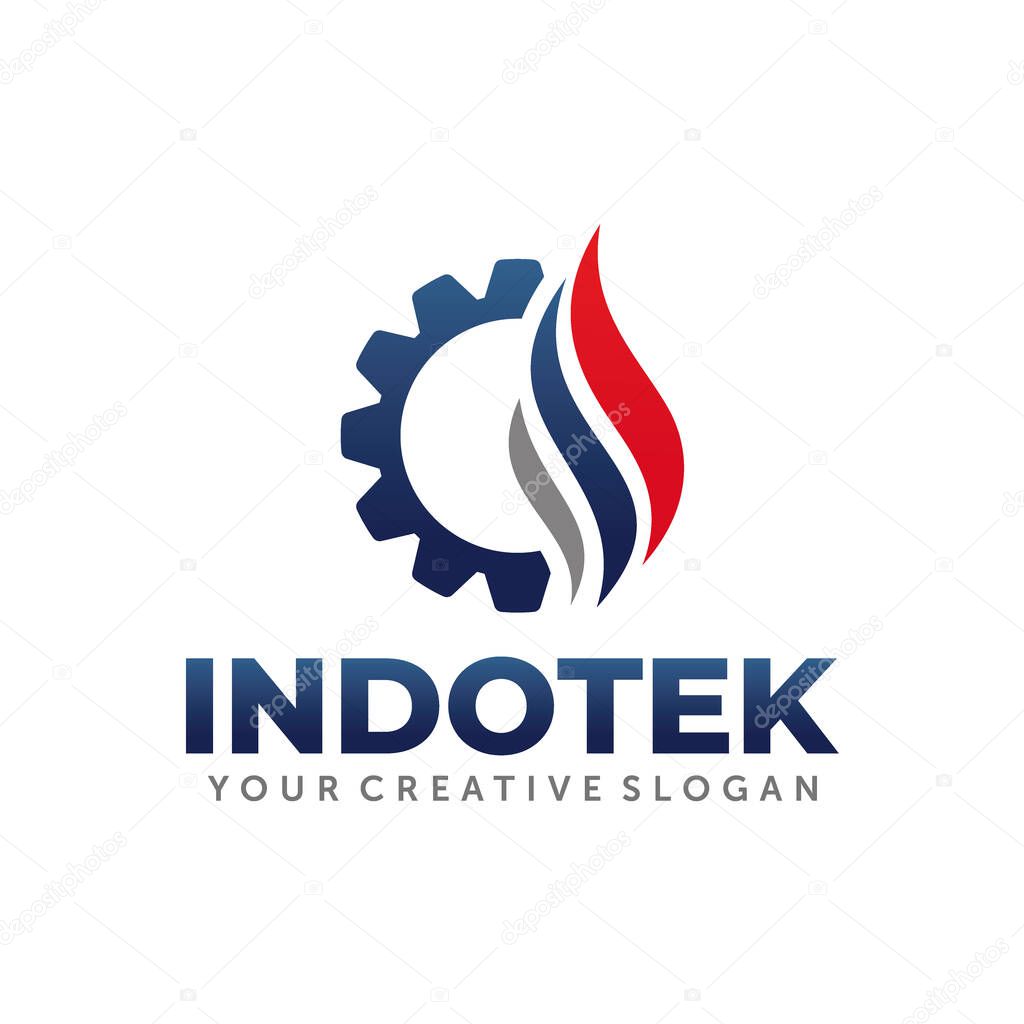 Gas and Oil Logo. Energy Search Logo Design template