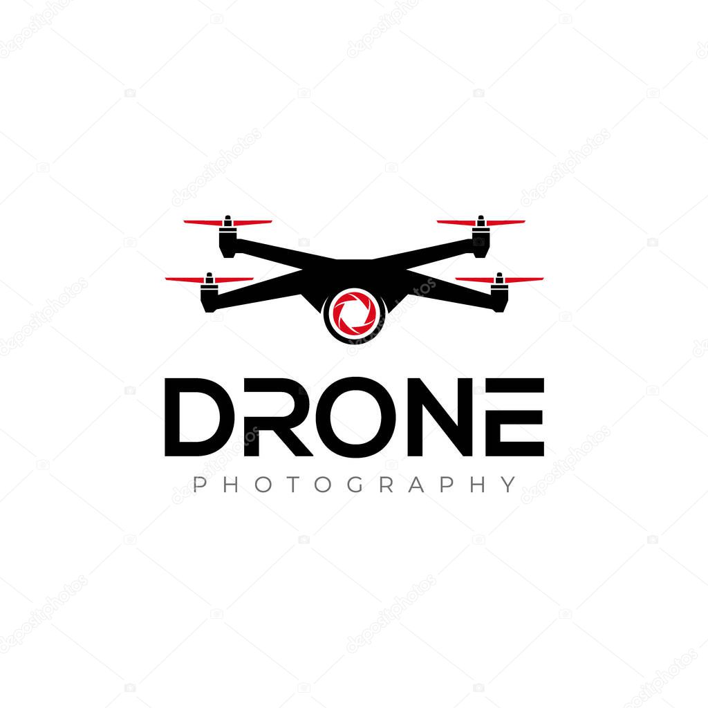 Drone Logo. Drone Photography, and Aerial drone Logo Design Vector