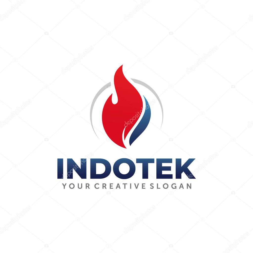 Gas and Oil Logo. Energy Logo Design Vector
