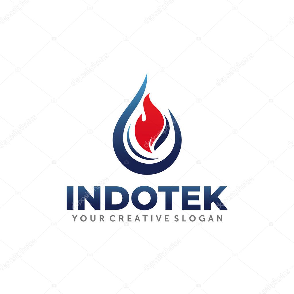 Gas and Oil Logo. Energy Logo Design Vector