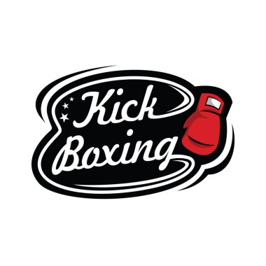 Kick Boks ve Dövüş Sanatları Logo Vektörü