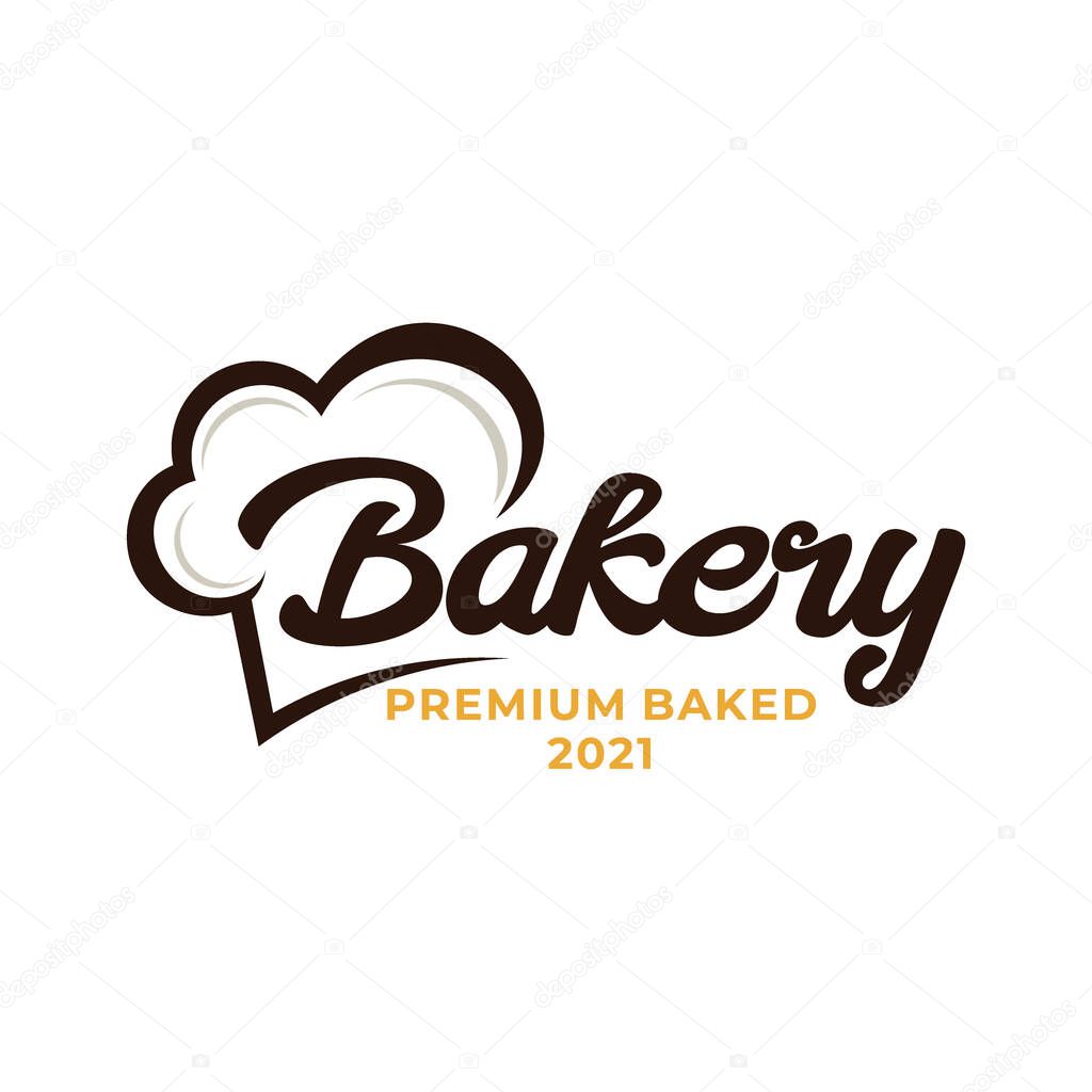 Bakery Chef Logo. Wheat rice agriculture logo Inspiration template vector