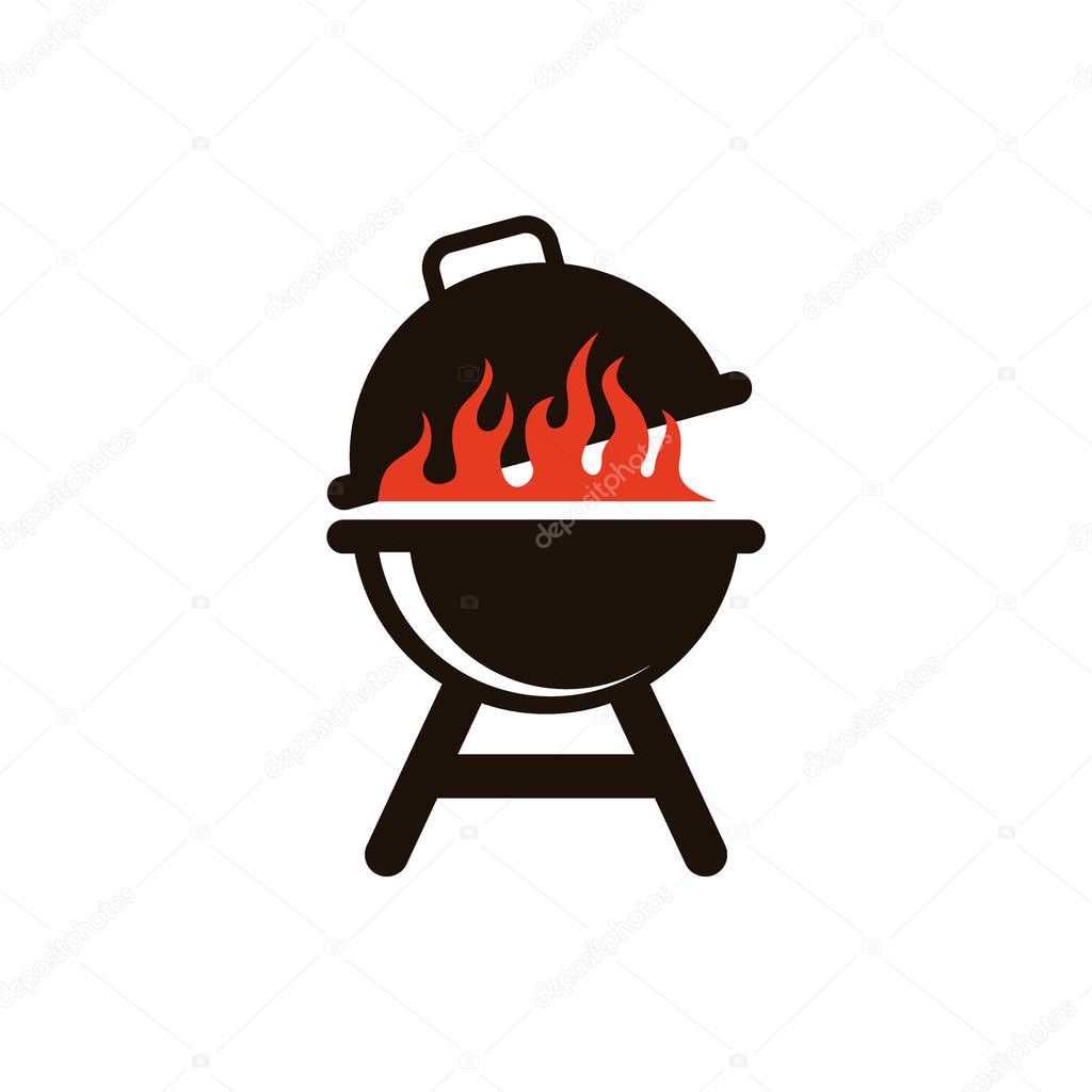 BBQ Logo design. Barbecue Logo Vector Inspiration template