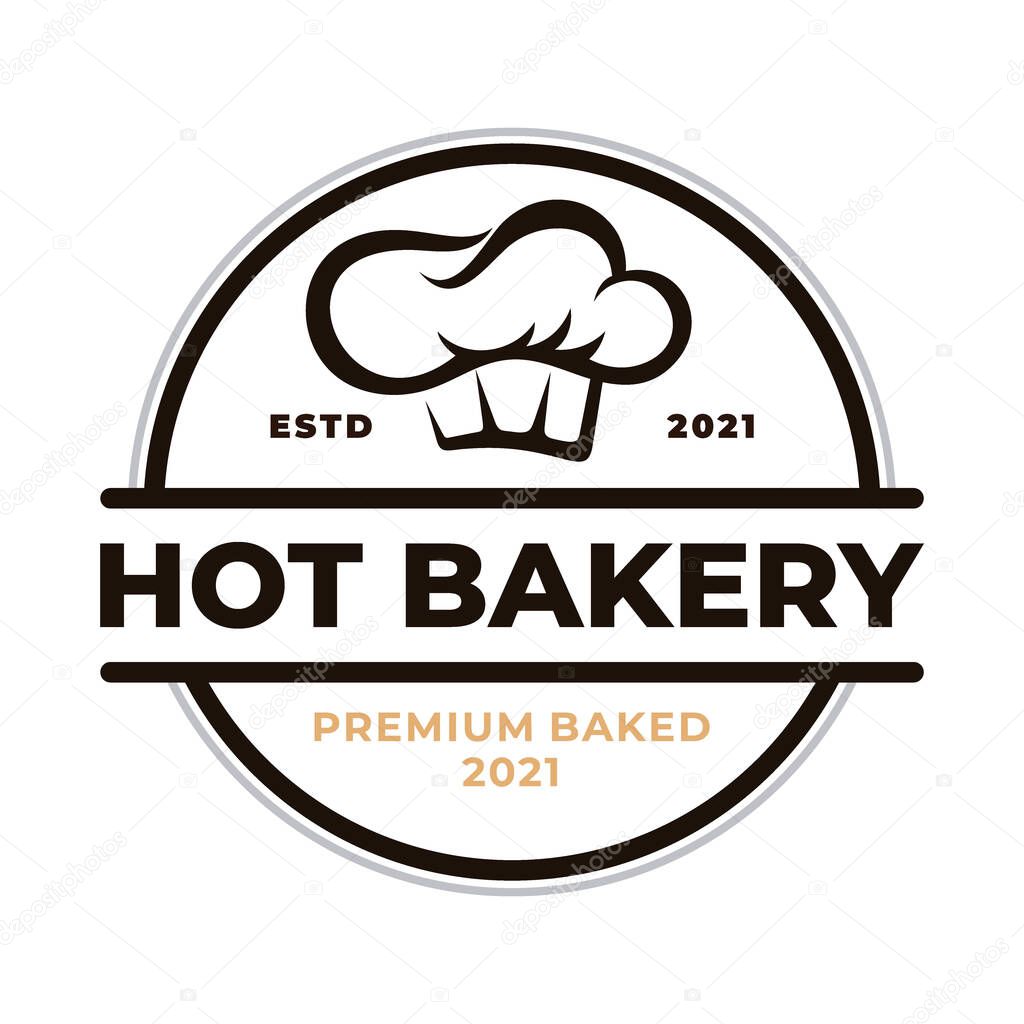 Baker Chef Logo. Bakery Logo design Vector template