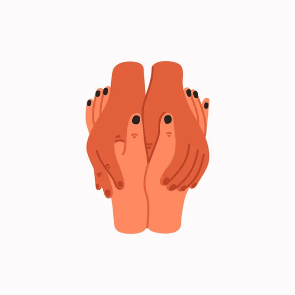 Compassion. Empathy and Compassion icon - holding hands. — Stock Vector